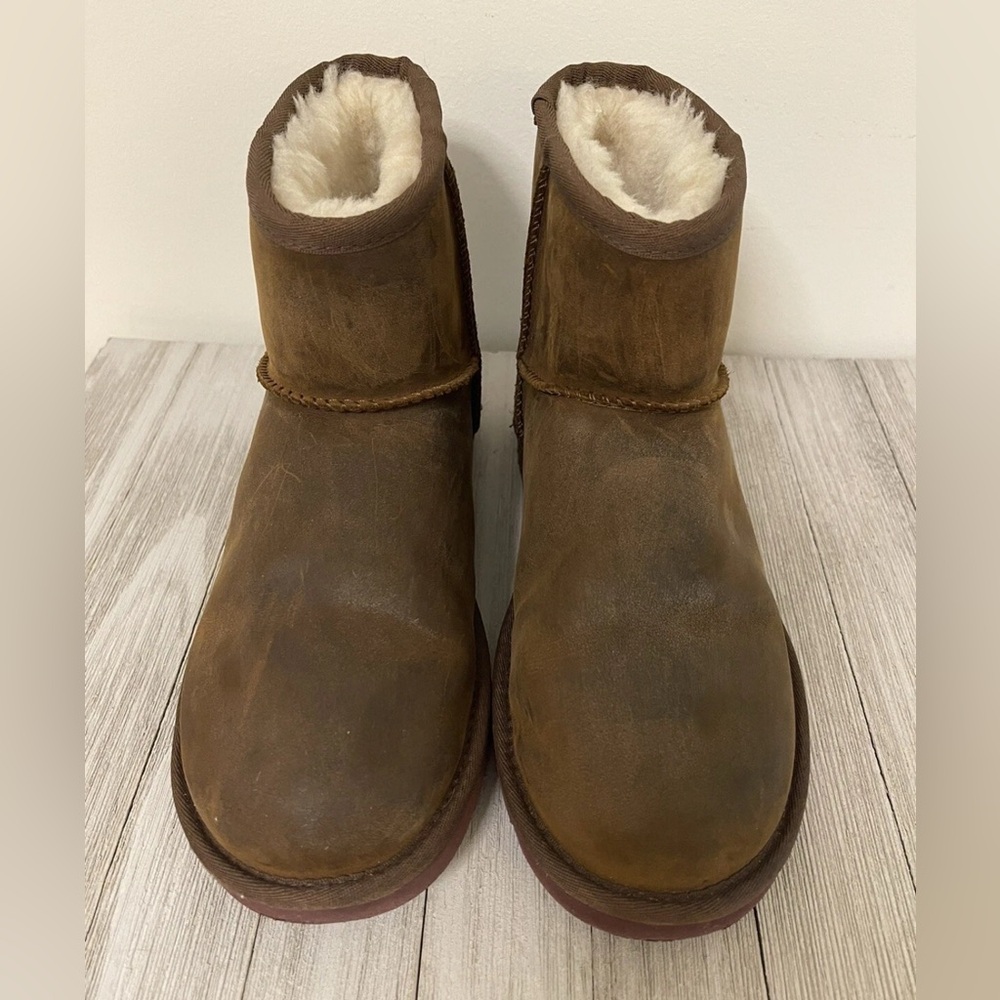 UGG Authentic Chestnut Leather Boots